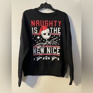 Disney’s Nightmare before Christmas Juniors pullover Christmas Sweatshirt.